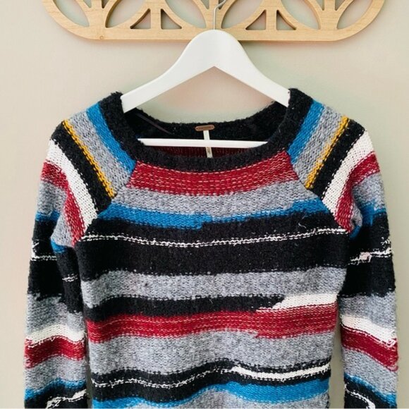 Free People Montmarte Stripe Sweater Sz XS - Picture 2 of 8